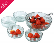 Recycled Glass Dessert Bowls - Set of Four