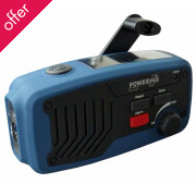 PowerPlus Panther Wind up & Solar Powered Radio & Power Bank
