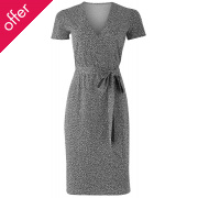 People Tree Lisa Leopard Print Wrap Dress