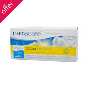 Natracare Organic Cotton Tampons with Applicator - Super - 16