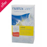 Natracare Organic Cotton Curved Panty Liners - 30