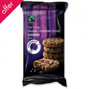 Traidcraft Fairtrade Double Chocolate Chunk Cookies 200g