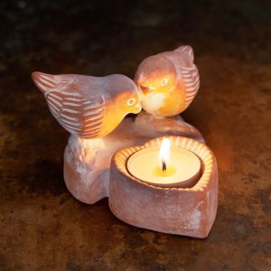 Love Birds Tealight Holder