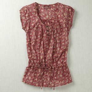 Nomads Cap Sleeve Embroidered Top