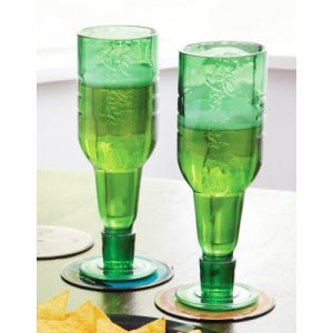 Green Glass Recycled Glasses - Grolsch Bottles (set of 2)