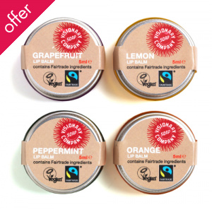 Visionary Soap Organic Lip Balm in Glass Jar