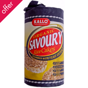 Kallo Savoury Rice Cakes 110g