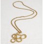 La Jewellery Recycled Brass Serpentine Necklace