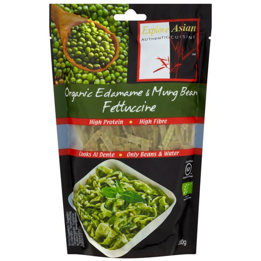 Explore Asian Edamame & Organic Mung Bean Fettuccine Pasta 200g