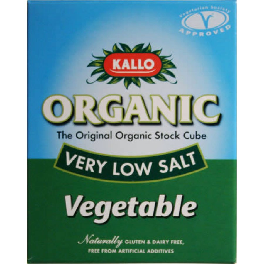 Kallo Low Salt Vegetable Stock Cubes 66G Kallo