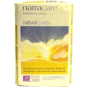 Natracare Natural Night Time Pads Extra Long 10