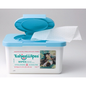 Tushies Baby Wipes Box 80 Wipes