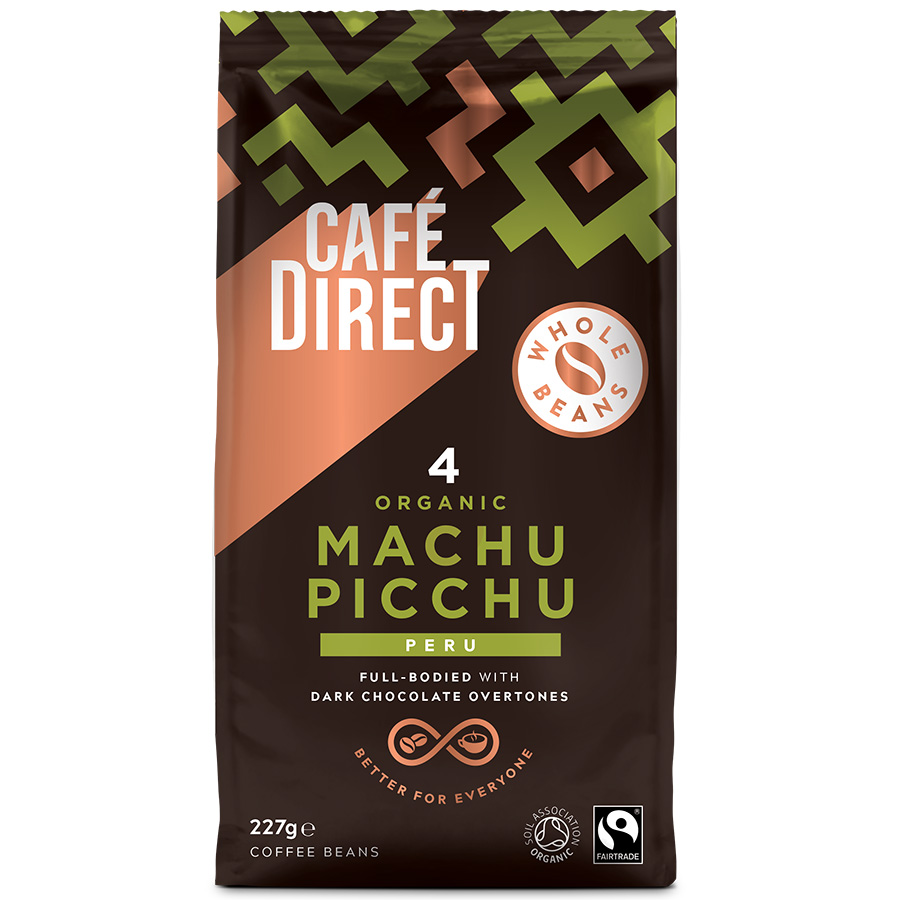 Cafedirect Fairtrade Organic Machu Picchu Coffee Beans - 227g