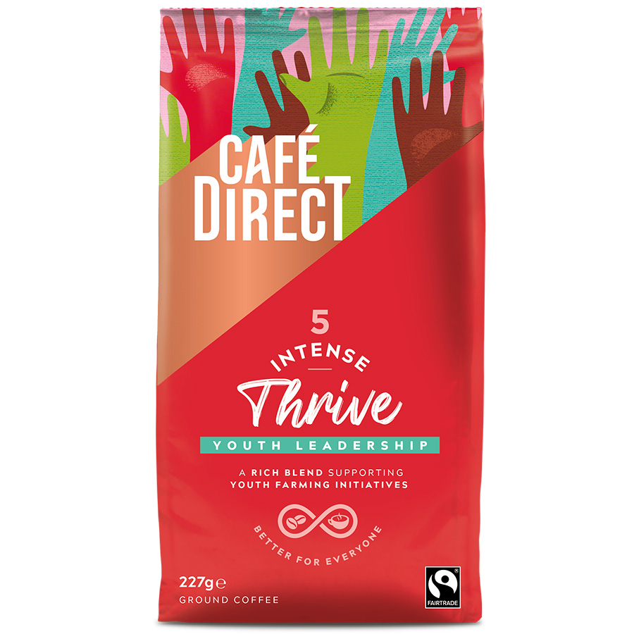Cafedirect Fairtrade Thrive Intense Roast Ground Coffee - 227g