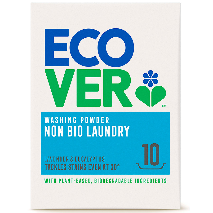 Image of Ecover Non-Bio Washing Powder - Lavender & Eucalyptus - 750g - 10 Washes