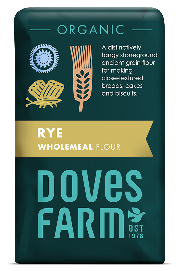 Doves Farm Organic Wholemeal Rye Flour - 1Kg