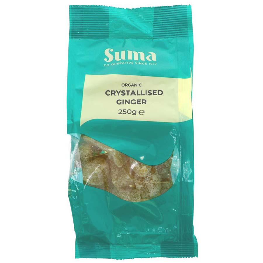 Suma Prepacks - Organic Crystallised Ginger 250g