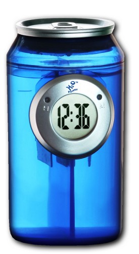 H2O Water Powered Can Clock - Blue