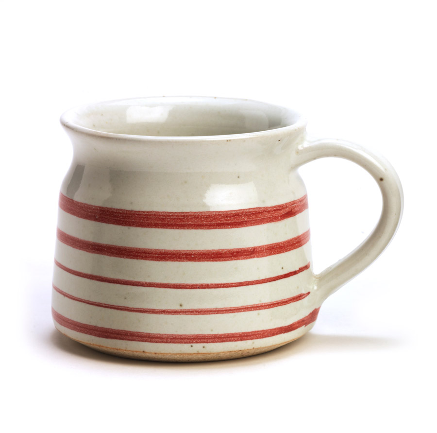 Red Stripe Mug - Set of 2