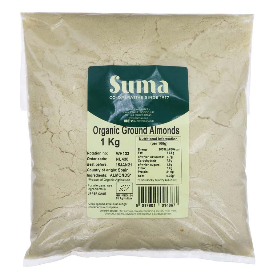 Suma Organic Ground Almonds 1kg