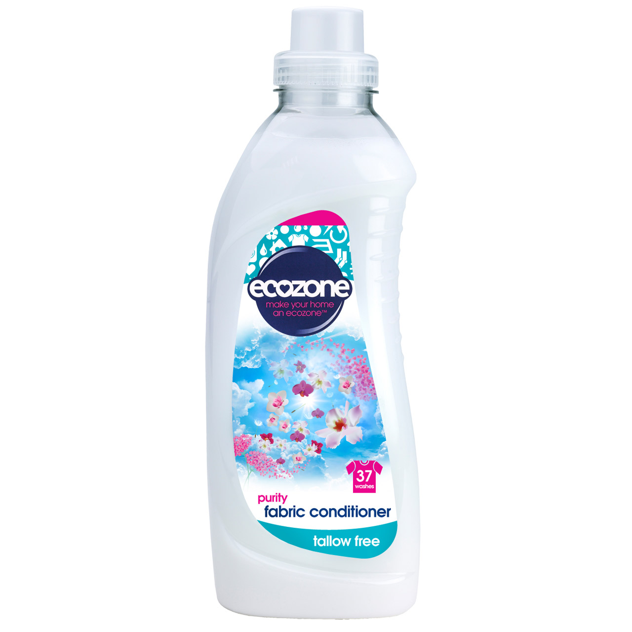 Image of Ecozone Pure & Tallow Free Fabric Conditioner - Purity - 1L