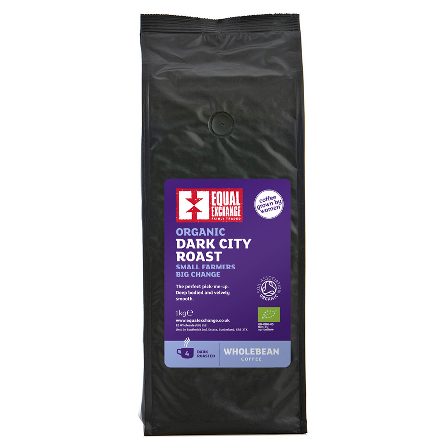 Equal Exchange Organic Whole Beans Dark Roast Coffee - 1kg