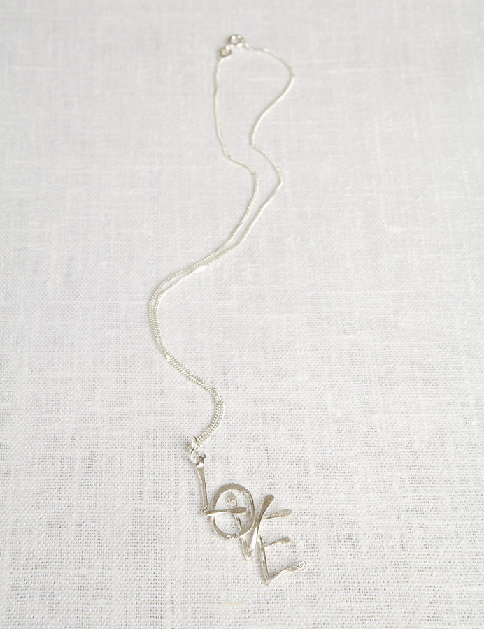 La Jewellery Recycled Silver In the Presence Necklace