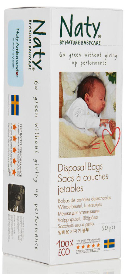 Naty by Nature Babycare ECO Disposal Bags - Pack of 50