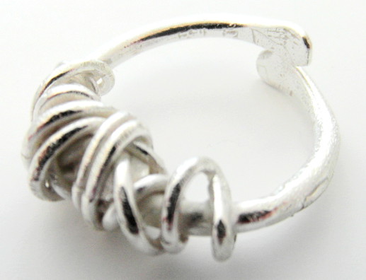 La Jewellery Recycled Fil Embale Silver Ring