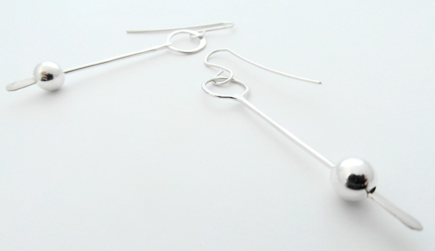 La Jewellery Recycled Solar Silver Earrings