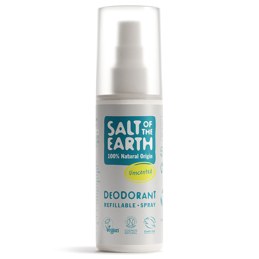 Salt of the Earth Natural Deodorant Spray - Unscented - 100ml