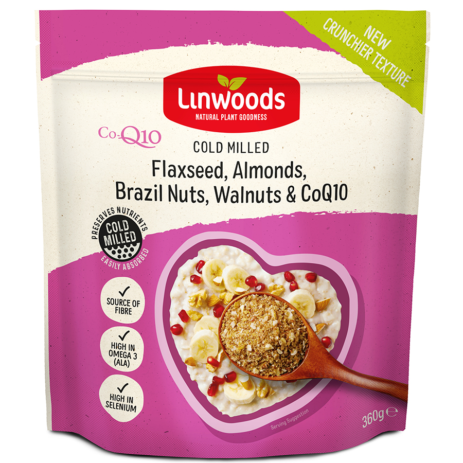 Linwoods Milled Flaxseed  Nuts & Co-enzyme Q10 - 360g