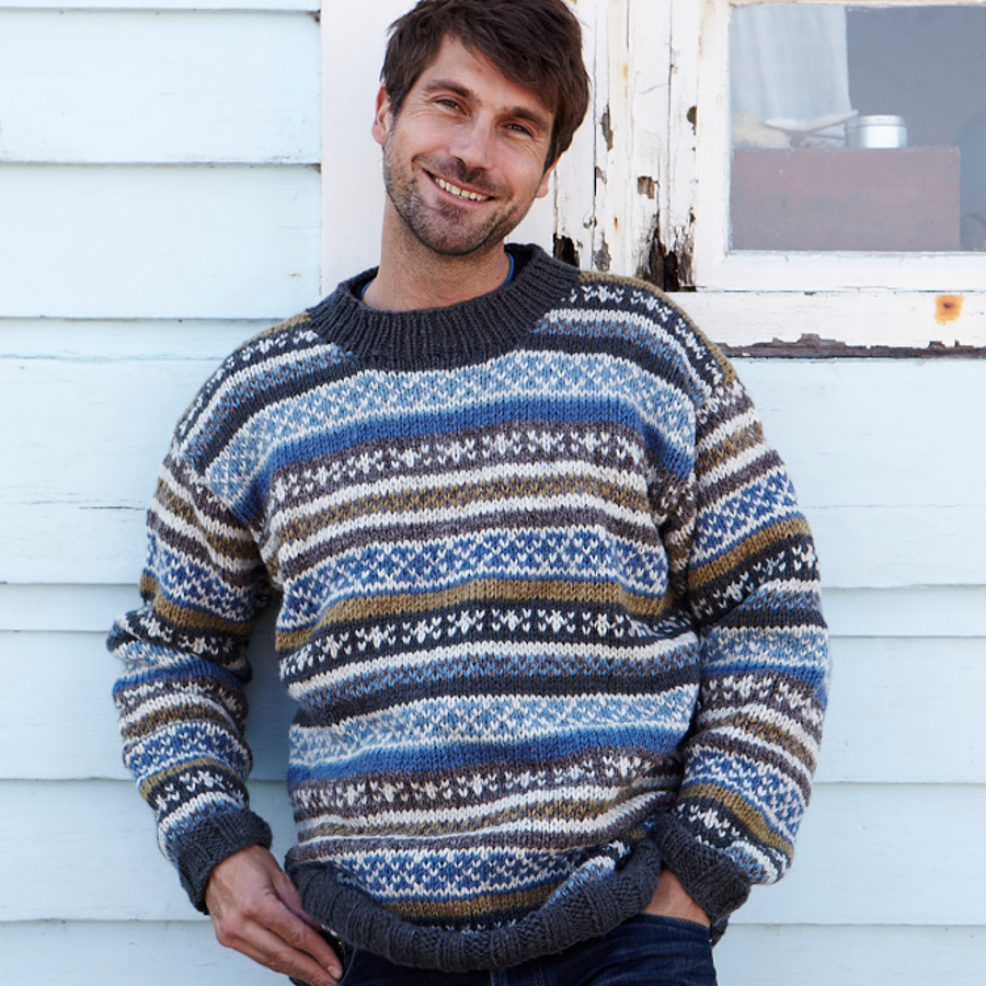 Mens Orkney Sweater – Blue | Fliptube
