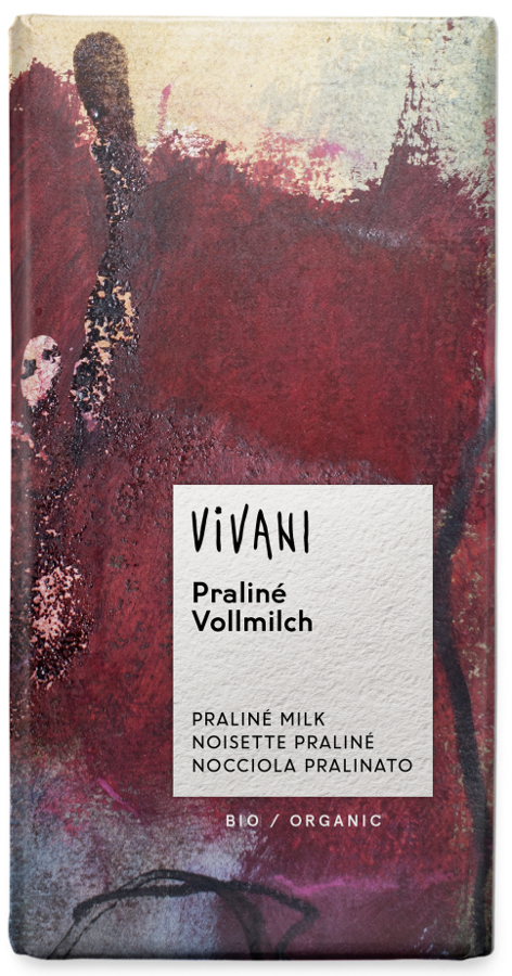 Vivani Organic Milk Chocolate & Praline Filling - 100g