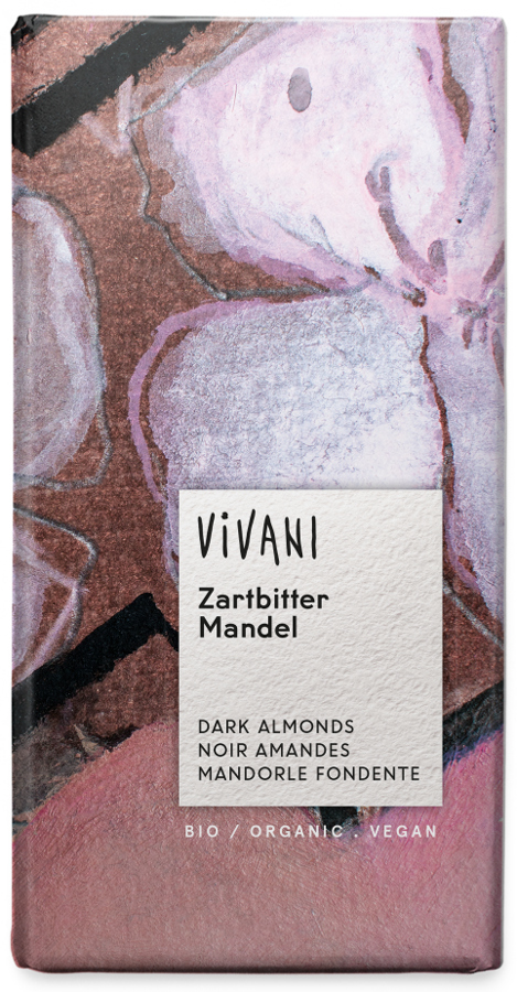 Vivani Organic Dark Chocolate  & Almonds - 100g
