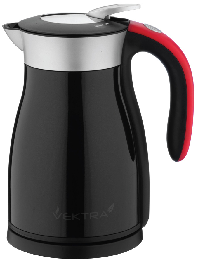 Vektra Vacuum Eco Kettle - 1 Series - 1.5 Ltr Black & Red