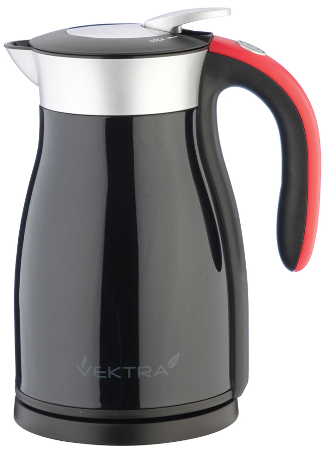 Vektra Vacuum Eco Kettle - 1 Series - 1.7 Ltr Black & Red
