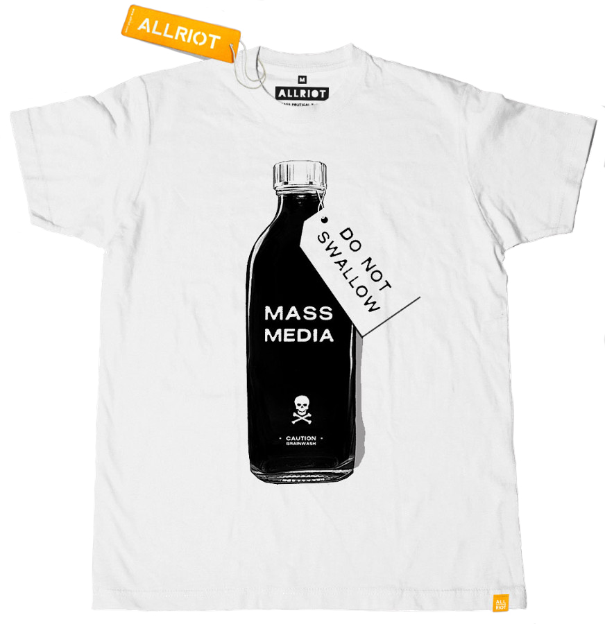 All Riot 'Mass Media' Organic T-Shirt