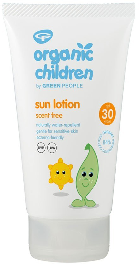 Green People Children's Scent-Free Sensitive Sun Lotion SPF30 - 150ml