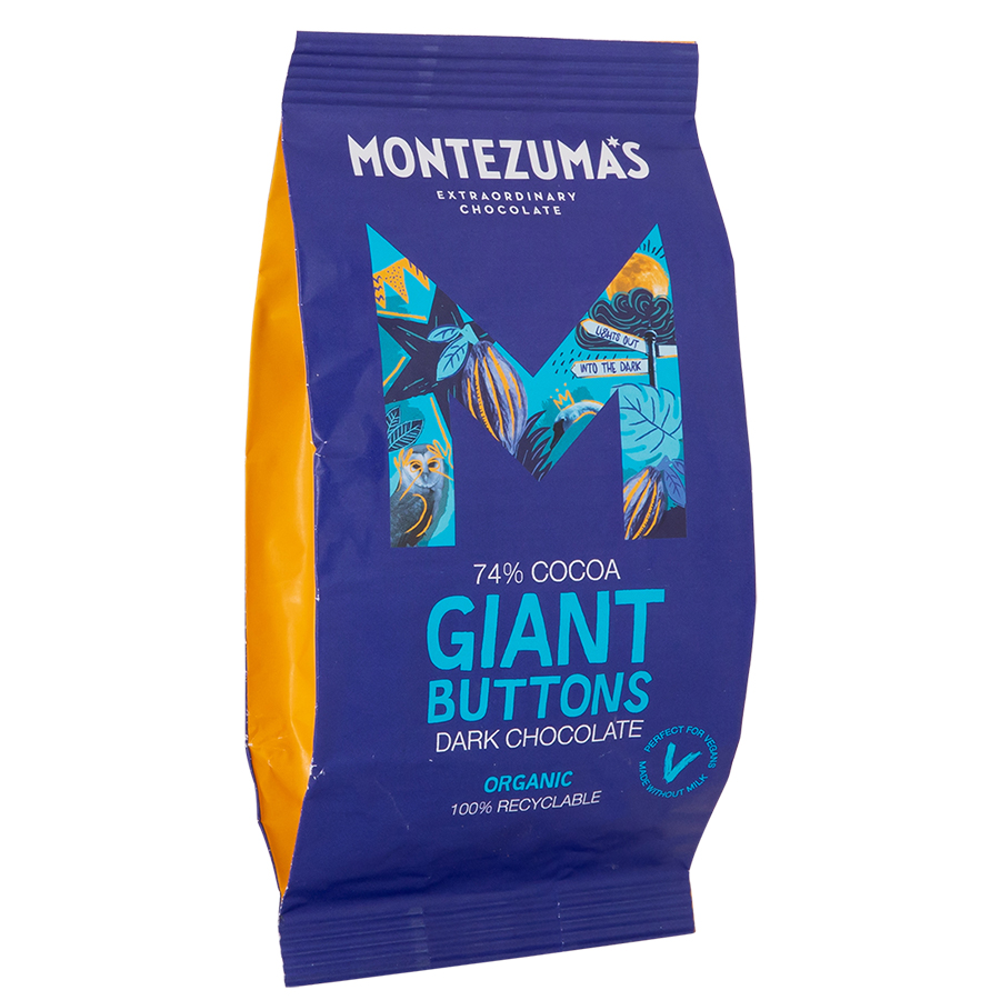 Montezuma's Organic 74% Dark Giant Buttons 180g