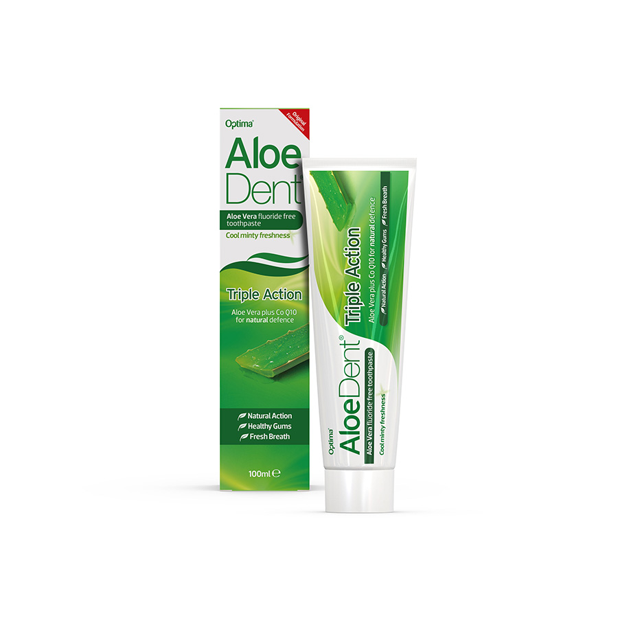 Aloe Dent Triple Action Toothpaste Fluoride Free - 100ml