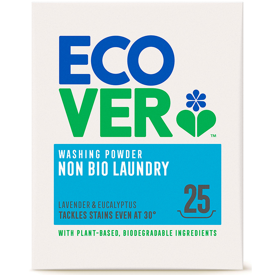 Image of Ecover Non-Bio Washing Powder - Lavender & Eucalypus - 1.8kg - 25 Washes