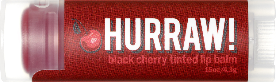 Hurraw! Organic Vegan Tinted Lip Balm - Black Cherry - 4.8g