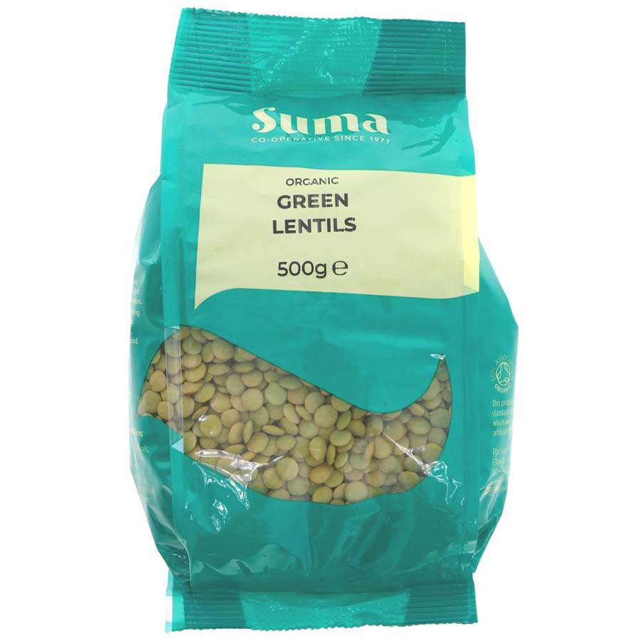 Suma Prepacks Organic Green Lentils 500g