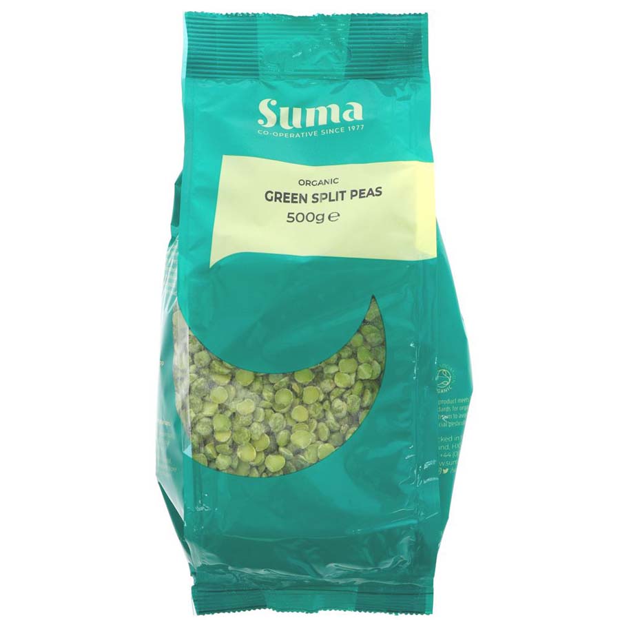Suma Prepacks Organic Green Split Peas 500g