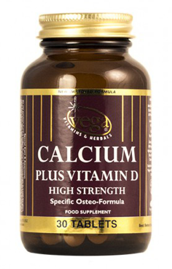 Vega Calcium Plus Vitamin D High Strength Supplement - 30 ...