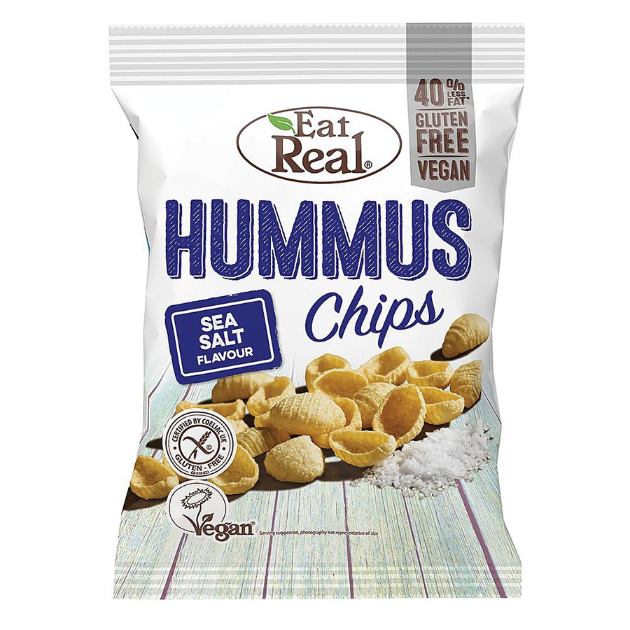 Eat Real Hummus Gluten Free Sea Salt Crisps - 135g