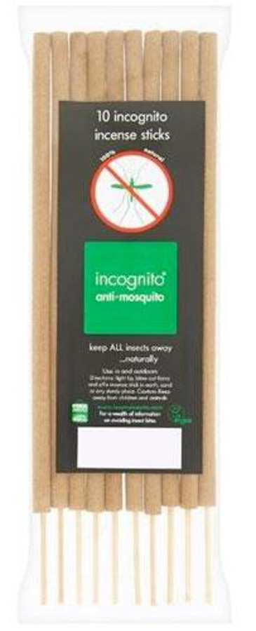 Incognito Anti-Mosquito Incense Sticks - Pack of 10