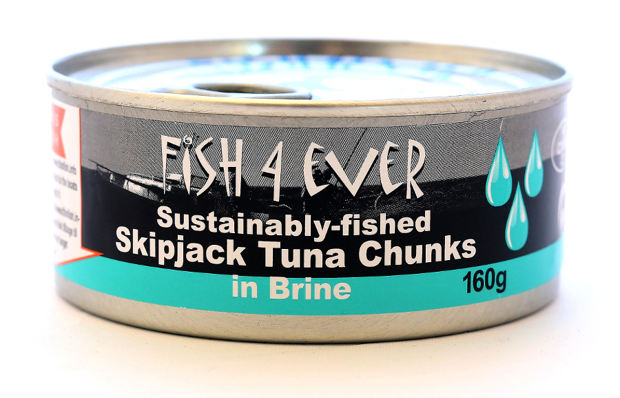 Fish 4 Ever Skipjack Tuna Chunks In Brine - 160g
