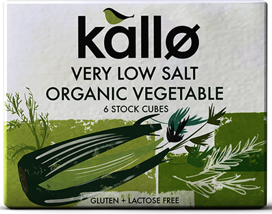 Kallo Low Salt Vegetable Stock Cubes 66G